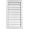 Ekena Millwork Vertical Surface Mount PVC Gable Vent w/ 2"W x 2"H , Brickmould Sill Frame, 18"W x 32"H GVPVE18X3203SN - alternate 1